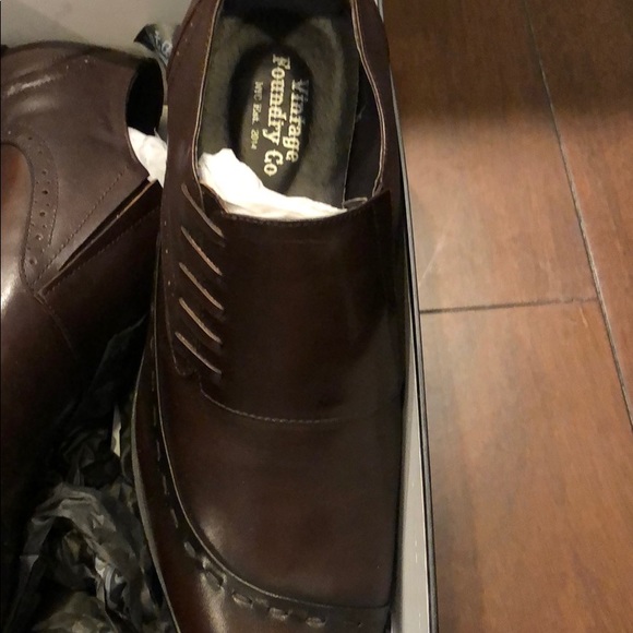 Vintage Fundry Co brown leather dress shoes main image 6